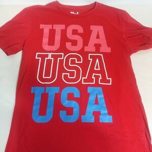 Mad Engine USA‎ Graphic T-Shirt Patriotic Red White Blue Large